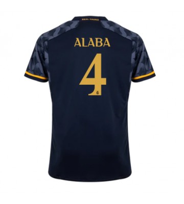 Real Madrid David Alaba #4 Replika Udebanetrøje 2023-24 Kortærmet